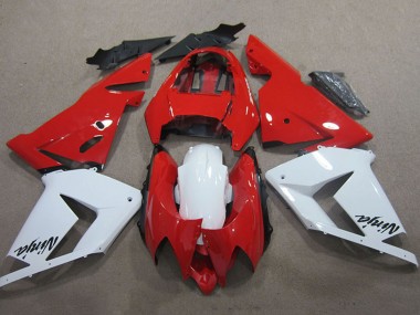Erschwingliche Kawasaki ZX10R Motorrad Verkleidung 2004-2005 - Rot Weiss Ninja