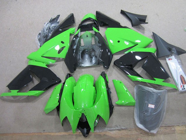Erschwingliche Kawasaki ZX10R Motorrad Verkleidung 2004-2005 - Schwarz Grun