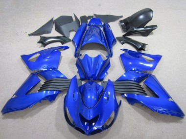 Erschwingliche Kawasaki ZX14R ZZR1400 Motorrad Verkleidung 2006-2011 - Blau