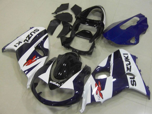 Erschwingliche Suzuki TL1000R Motorrad Verkleidung 1998-2003 - Glanzendes Schwarz Weiss Blau Rot