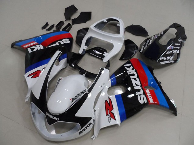Erschwingliche Suzuki TL1000R Motorrad Verkleidung 1998-2003 - Weiss Rot Blau Schwarz Motul