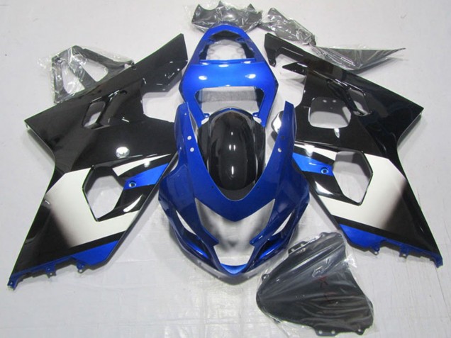 Erschwingliche Suzuki GSXR 600 Motorrad Verkleidung 2004-2005 - Blau Weiss Schwarz