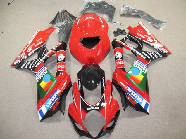 Erschwingliche Suzuki GSXR 600 Motorrad Verkleidung 2004-2005 - Rot Blau Grun Schwarz JOMO