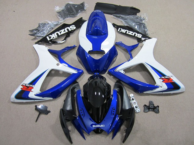 Erschwingliche Suzuki GSXR 600 Motorrad Verkleidung 2006-2007 - Weiss Blau Schwarz Rot