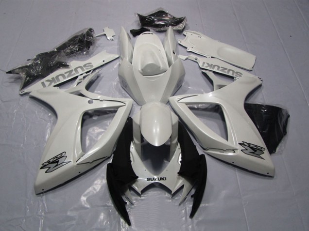 Erschwingliche Suzuki GSXR 600 Motorrad Verkleidung 2006-2007 - Weiss