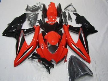 Erschwingliche Suzuki GSXR 600 Motorrad Verkleidung 2008-2010 - Rot Schwarz