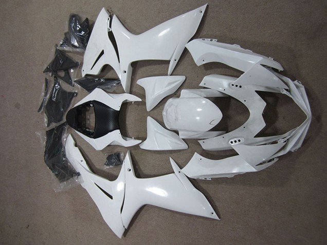 Erschwingliche Suzuki GSXR 600 Motorrad Verkleidung 2011-2024 - Weiss