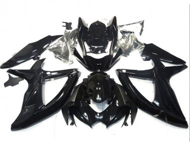 Erschwingliche Suzuki GSXR 750 Motorrad Verkleidung 2008-2010 - Glanzendes Schwarz