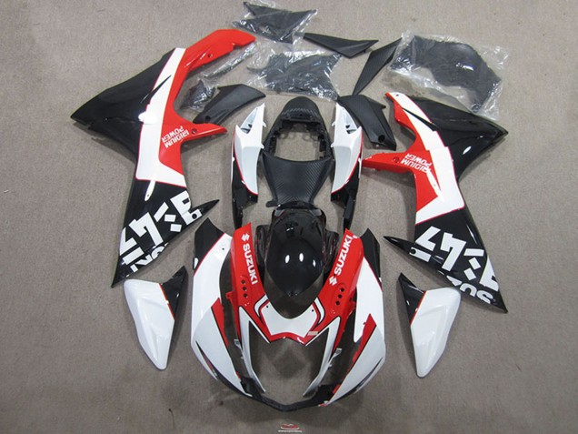 Erschwingliche Suzuki GSXR 750 Motorrad Verkleidung 2011-2024 - Schwarz Rot