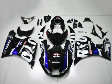 Erschwingliche Suzuki GSXR 1000 Motorrad Verkleidung 2017-2024 - Schwarz Weiss Blau Motul