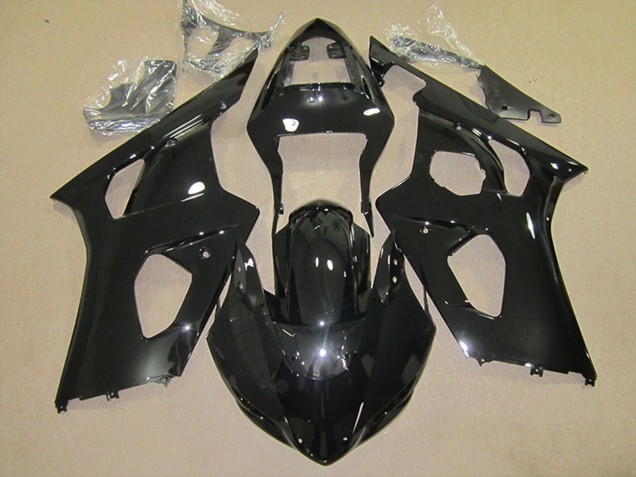 Erschwingliche Suzuki GSXR 1000 Abs Motorrad Verkleidungen 2003-2004 - Glanzendes Schwarz
