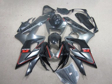 Erschwingliche Suzuki GSXR 1000 Motorrad Verkleidung Kit 2005-2006 - Schwarz Grau Rot