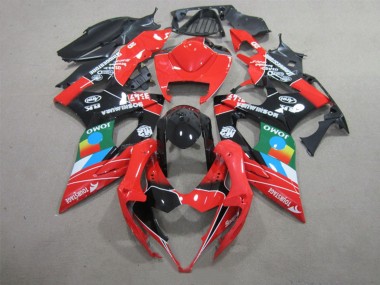Erschwingliche Suzuki GSXR 1000 Motorrad Verkleidung 2005-2006 - Rot Schwarz Blau Weiss Grun