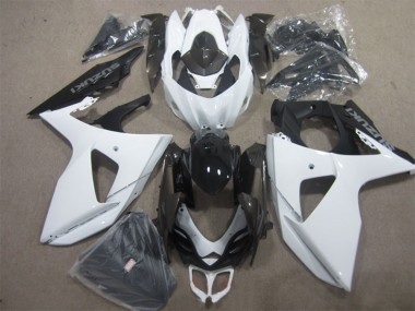 Erschwingliche Suzuki GSXR 1000 Motorrad Verkleidung Kit 2009-2016 - Weiss Schwarz