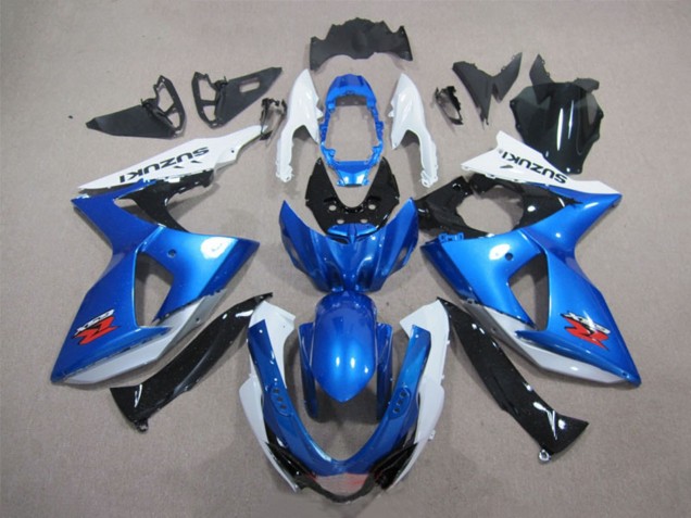 Erschwingliche Suzuki GSXR 1000 Motorrad Verkleidungen Kit 2009-2016 - Weiss Blau Schwarz