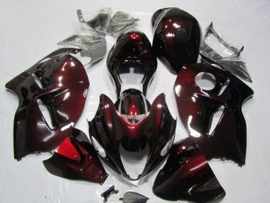 Erschwingliche Suzuki GSXR 1300 Hayabusa Motorrad Verkleidung Kit 1996-2007 - Rot Schwarz