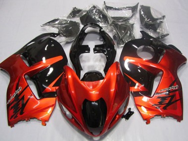 Erschwingliche Suzuki GSXR 1300 Hayabusa Motorrad Verkleidung 1996-2007 - Orange Schwarz