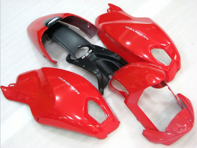 Erschwingliche Ducati Monster 696 Motorrad Verkleidung 2008-2012 - Rot Monster