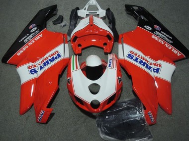 Erschwingliche Ducati 749 999 Motorrad Verkleidung 2003-2004 - Weiss Rot Glanzendes Schwarz Parts Unlimited