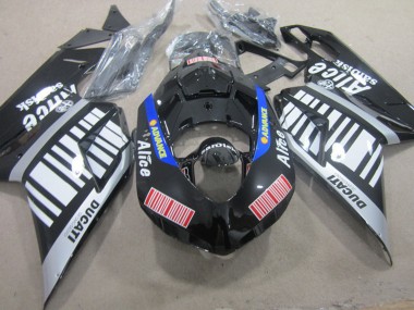 Erschwingliche Ducati 848 1098 1198 Motorrad Verkleidung 2007-2014 - Silber Rot Blau Glanzendes Schwarz Alice