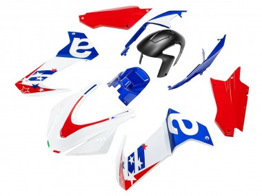 Erschwingliche Aprilia RS660 Motorrad Verkleidung 2020-2024 - Weiss Blau Rot