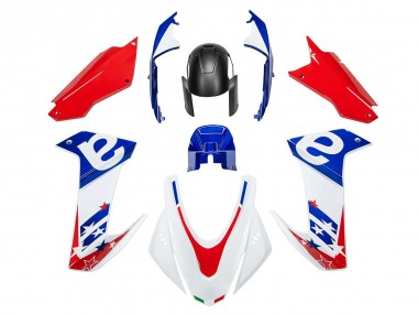 Erschwingliche Aprilia RS660 Motorrad Verkleidung 2020-2024 - Weiss Blau Rot