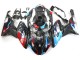Erschwingliche BMW S1000RR Motorrad Verkleidung 2015-2016 - Blau Rot Carbonfaser