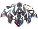 Erschwingliche BMW S1000RR Motorrad Verkleidung 2023-2024 - Blau Rot Carbonfaser
