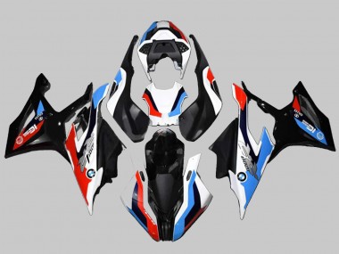 Erschwingliche BMW S1000RR Motorrad Verkleidung Kit 2019-2022 - Schwarz Rot Blau Weiss