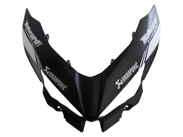 Erschwingliche Kawasaki EX400 Motorrad Verkleidung 2018-2024 - Matt Schwarz Grun Monster Showr Schnee