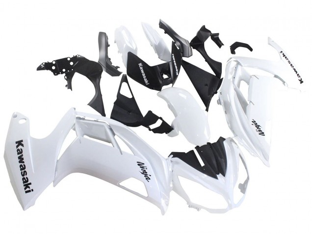 Erschwingliche Kawasaki EX650 Motorrad Verkleidung 2012-2016 - Weiss Schwarz