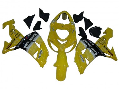 Erschwingliche Kawasaki ZX10R Motorrad Verkleidung 2006-2007 - Gelb Silber Schwarz Elf