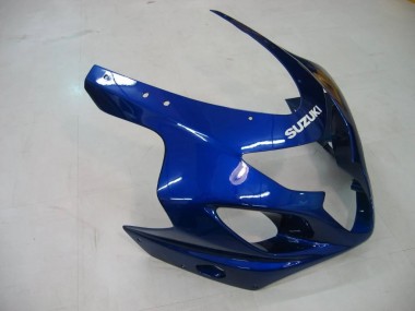 Erschwingliche Suzuki GSXR 600/750 Motorrad Verkleidung 2004-2005 - Blau Grau Glanzendes Schwarz