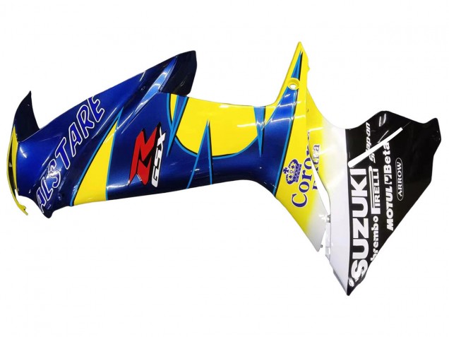 Erschwingliche Suzuki GSXR 600/750 Motorrad Verkleidung 2011-2024 - Gelb Blau Weiss Schwarz Corona Extra Alstare