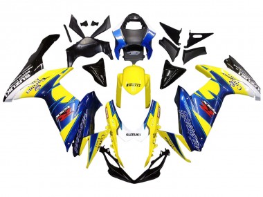 Erschwingliche Suzuki GSXR 600/750 Motorrad Verkleidung 2011-2024 - Gelb Blau Weiss Schwarz Corona Extra Alstare