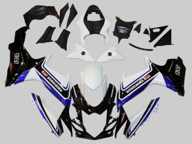 Erschwingliche Suzuki GSXR 600/750 Motorrad Verkleidung 2011-2024 - Weiss Blau Schwarz Alstare