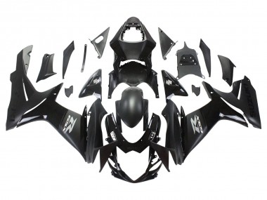 Erschwingliche Suzuki GSXR 600/750 Motorrad Verkleidung 2011-2024 - Matt Schwarz Glanzendes Schwarz