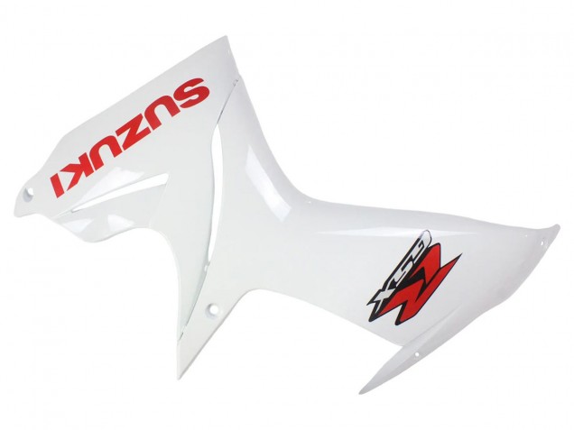 Erschwingliche Suzuki GSXR 600/750 Motorrad Verkleidung 2011-2024 - Weiss Glanzendes Schwarz Rot Aufkleber