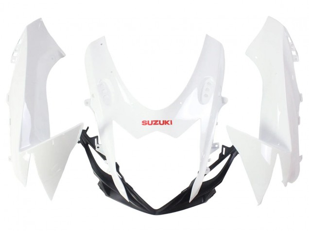 Erschwingliche Suzuki GSXR 600/750 Motorrad Verkleidung 2011-2024 - Weiss Glanzendes Schwarz Rot Aufkleber