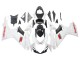 Erschwingliche Suzuki GSXR 600/750 Motorrad Verkleidung 2011-2024 - Weiss Glanzendes Schwarz Rot Aufkleber
