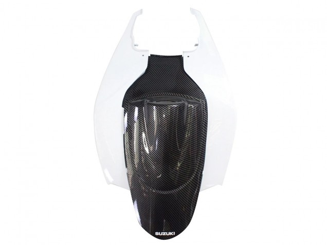 Erschwingliche Suzuki GSXR 600/750 Motorrad Verkleidung 2006-2007 - Schwarz Weiss Carbonfaser Stil