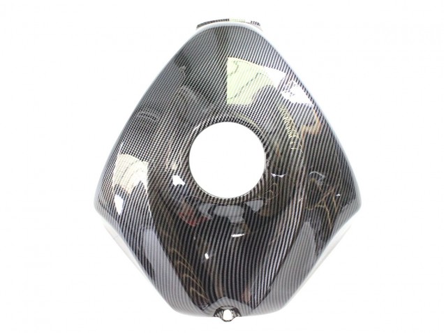 Erschwingliche Suzuki GSXR 600/750 Motorrad Verkleidung 2006-2007 - Schwarz Weiss Carbonfaser Stil