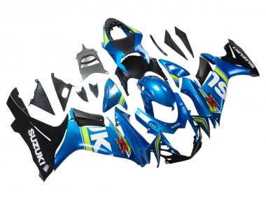 Erschwingliche Suzuki GSXR 600/750 Motorrad Verkleidung 2011-2024 - Blau Weiss Grun Schwarz