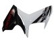Erschwingliche Suzuki GSXR 600/750 Motorrad Verkleidung 2011-2024 - Weiss Glanzendes Schwarz