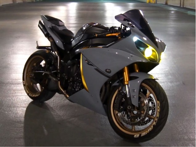 Erschwingliche Yamaha YZF R1 Motorrad Verkleidung 2007-2008 - Nardo Grau