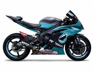 Erschwingliche Yamaha YZF R6 Motorrad Verkleidung 2008-2016 - Hellgrun Weiss Schwarz Petronas