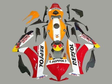 Erschwingliche Honda CBR1000RR Motorrad Verkleidung 2012-2016 - Weiss Orange Rot Gelb HRC Repsol