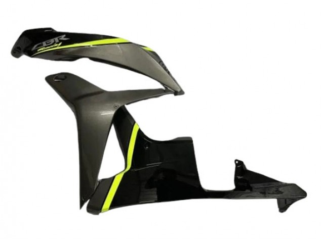 Erschwingliche Honda CBR600RR Motorrad Verkleidung 2007-2008 - Glanzendes Schwarz Hohe Sichtbarkeit Gelb