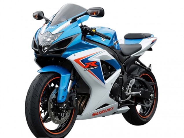 Erschwingliche Suzuki GSXR 600 Motorrad Verkleidung 2006-2007 - Weiss Blau Rot