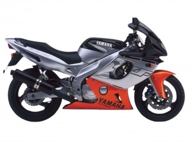 Erschwingliche Yamaha YZF600R Thundercat Motorrad Verkleidung 1996-2007 - Grau Orange Schwarz